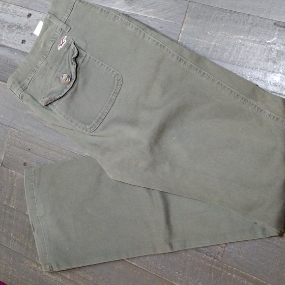 Hollister Pants - VINTAGE OLIVE HOLLISTER  PANT SOCIAL STRETCH SZ 7 R